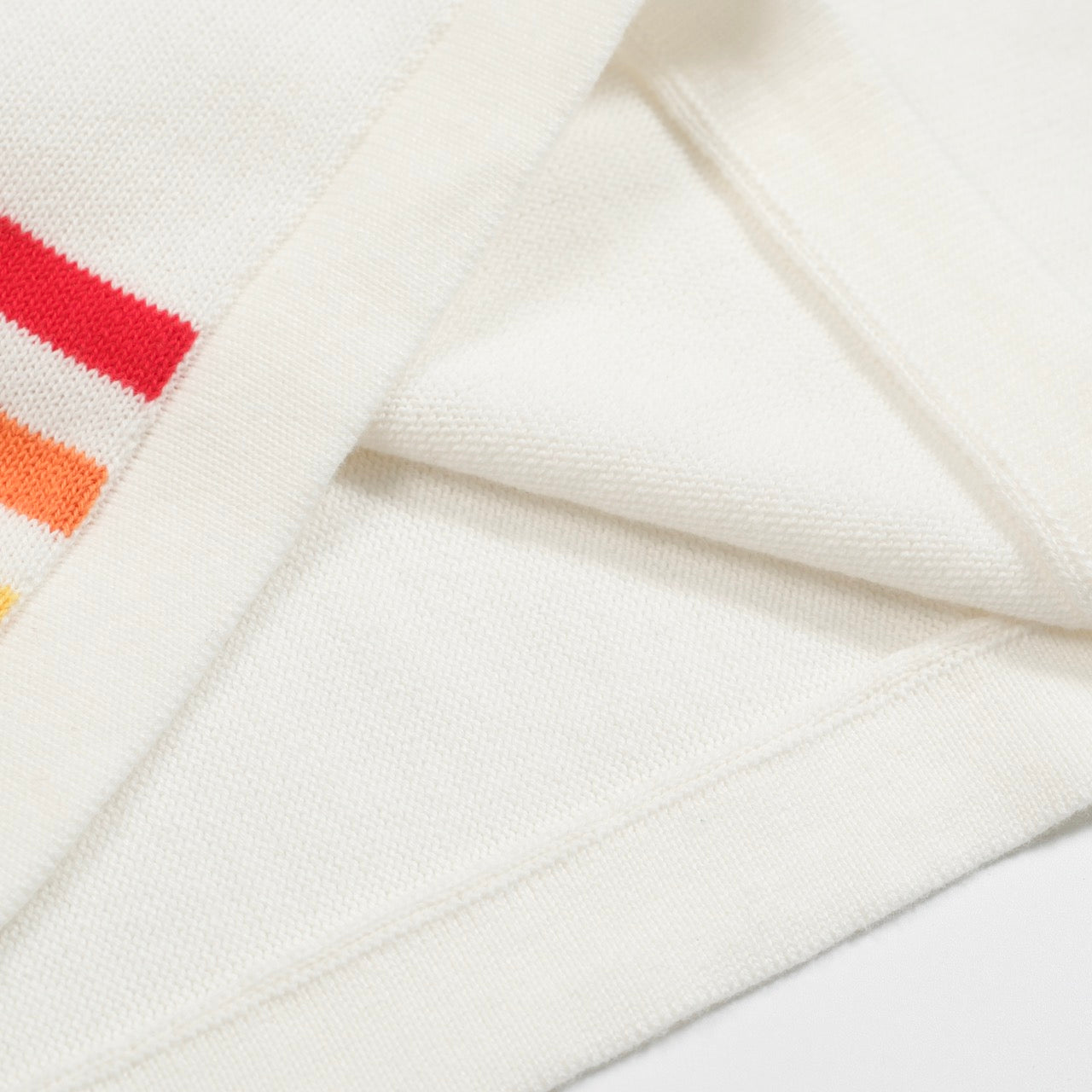 【BAON】[unisex] Kurine Stripe Over Knit Wrap London - Cotton stripe sweater