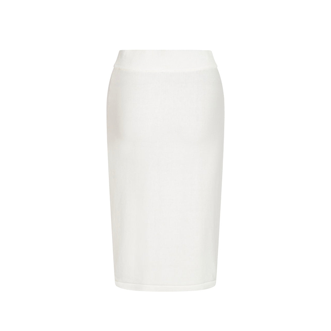 Dames retro witte regenboogstreep gebreide set met zonafbeelding