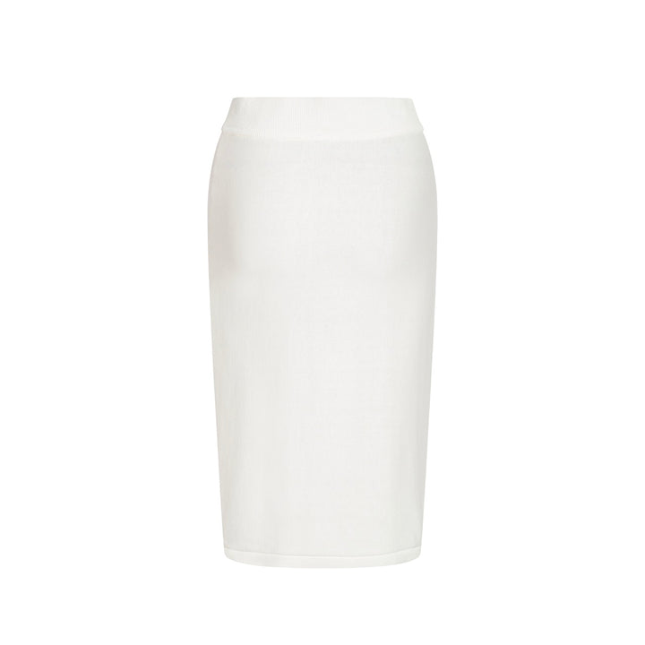 Dames retro witte regenboogstreep gebreide set met zonafbeelding