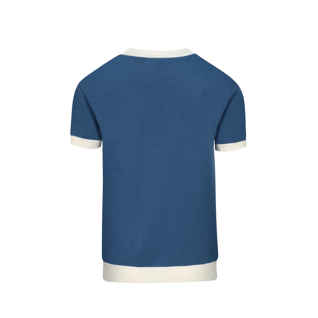 Men's blue cat knit T-shirt- Designed by Lim Heng Swee – OXKnit