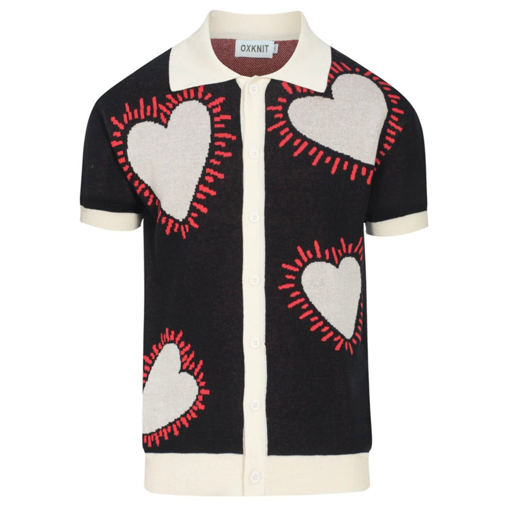 HYSFORM™ HEARTS KNIT CARDIGAN BLACK Lサイズ HYSFORM™ HEARTS KNIT CARDIGAN BLACK Lサイズ