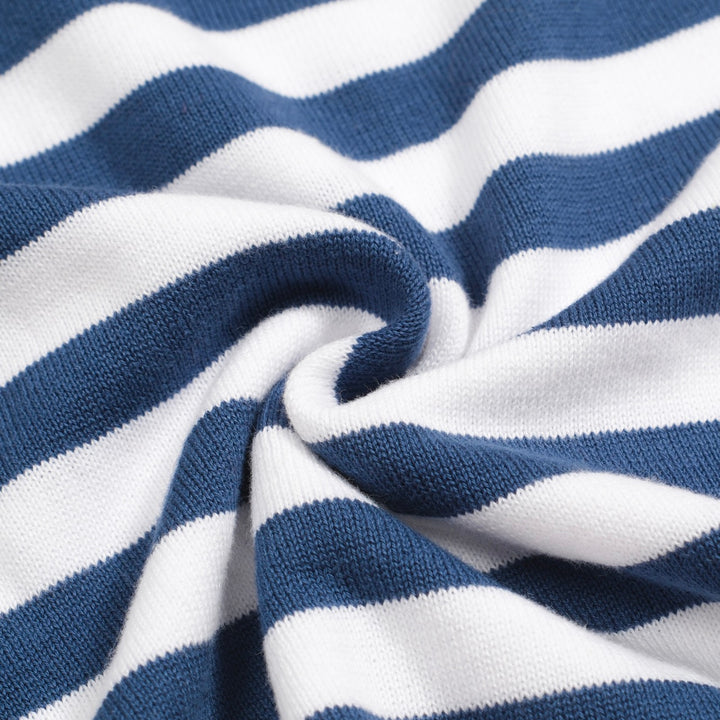 Men's multi-colored striped pocket knitted polo