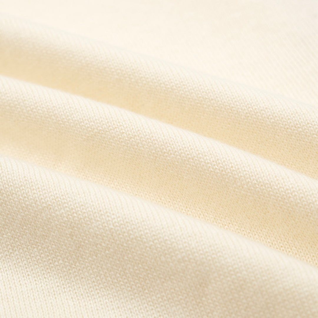 Men's white multi-colored striped cardigan