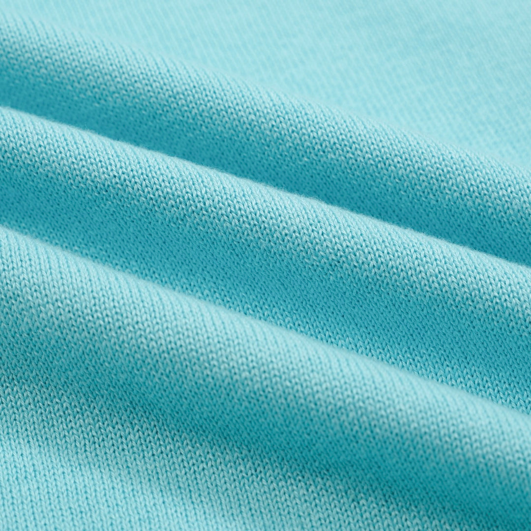 Men's sky blue striped collage cardigan