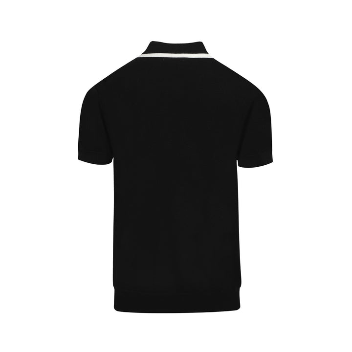 Cardigan à rayures en noir et blanc pour hommes
