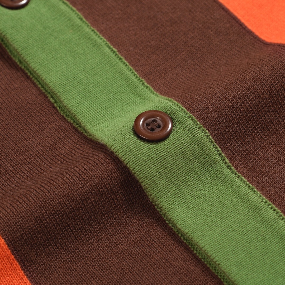 Color vintage de color verde de contraste para hombres