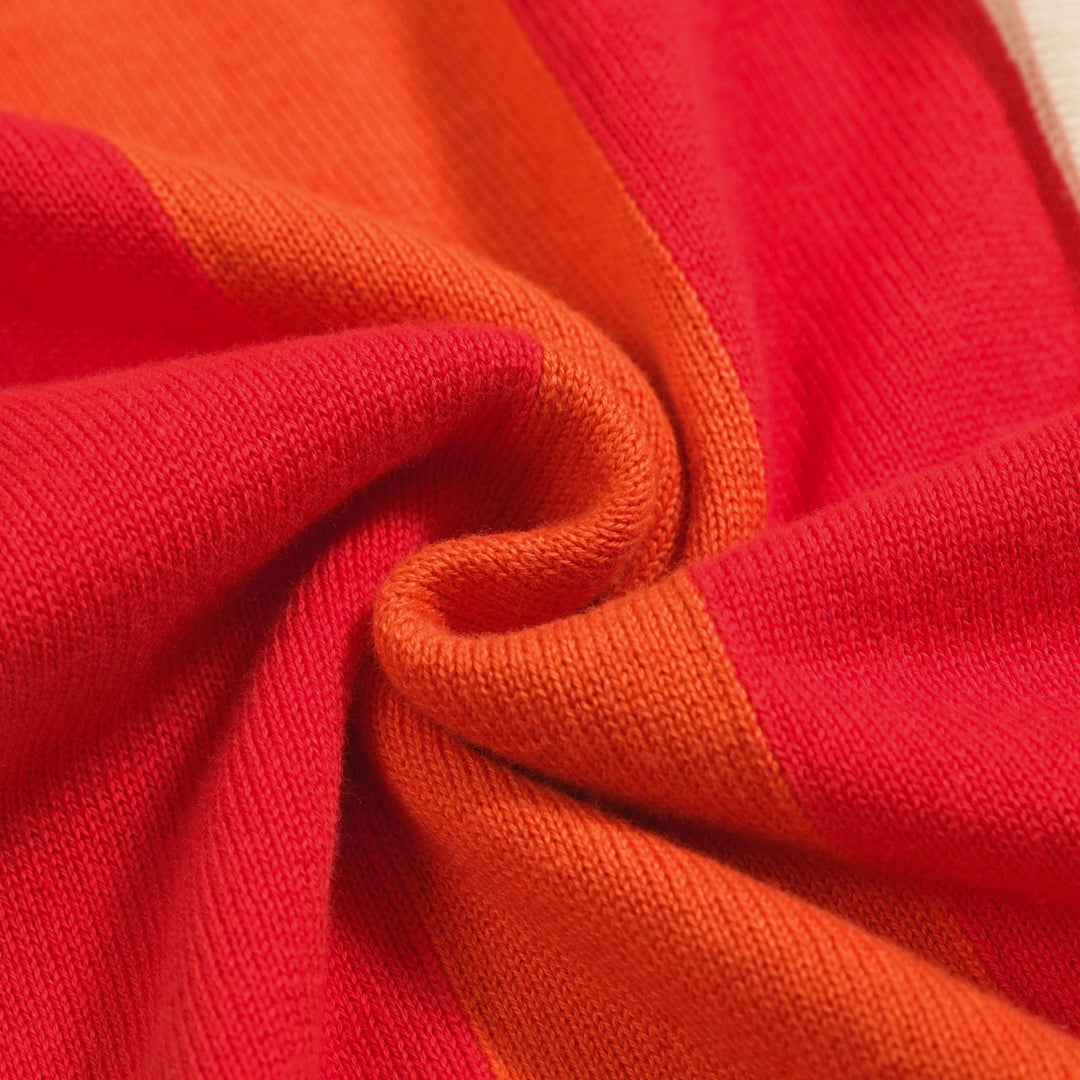 Cárdigan de rayas a rayas multicolores para hombres cárdigan