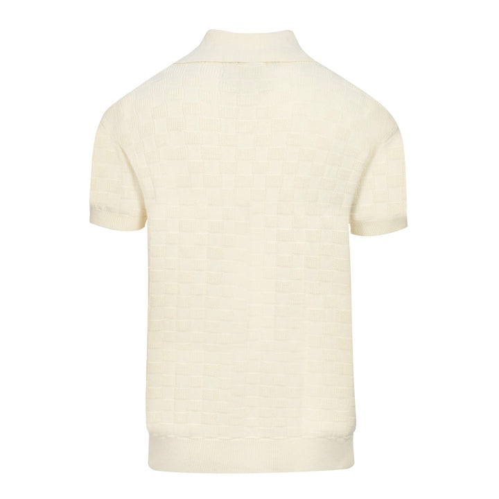 Blue marine masculin vintage à rayures décontractée en tricot