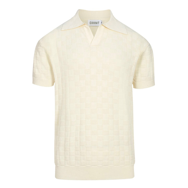 Blue marine masculin vintage à rayures décontractée en tricot