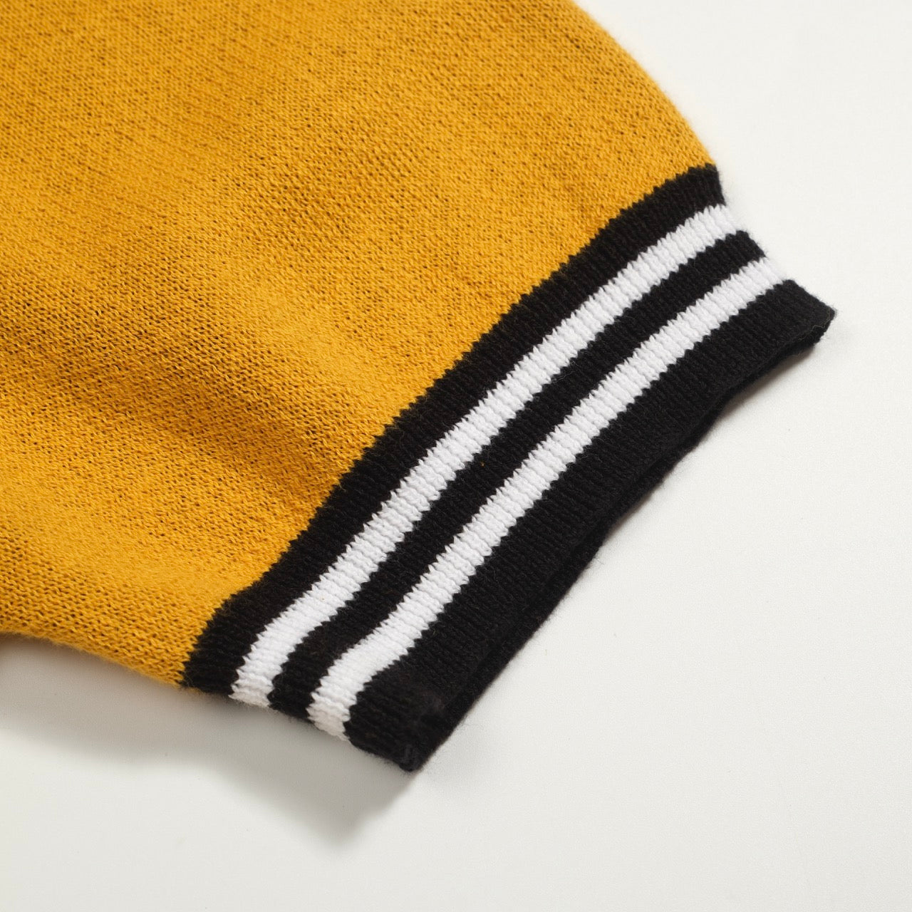 Women's yellow cat floral vintage jacquard knit T-shirt – OXKnit