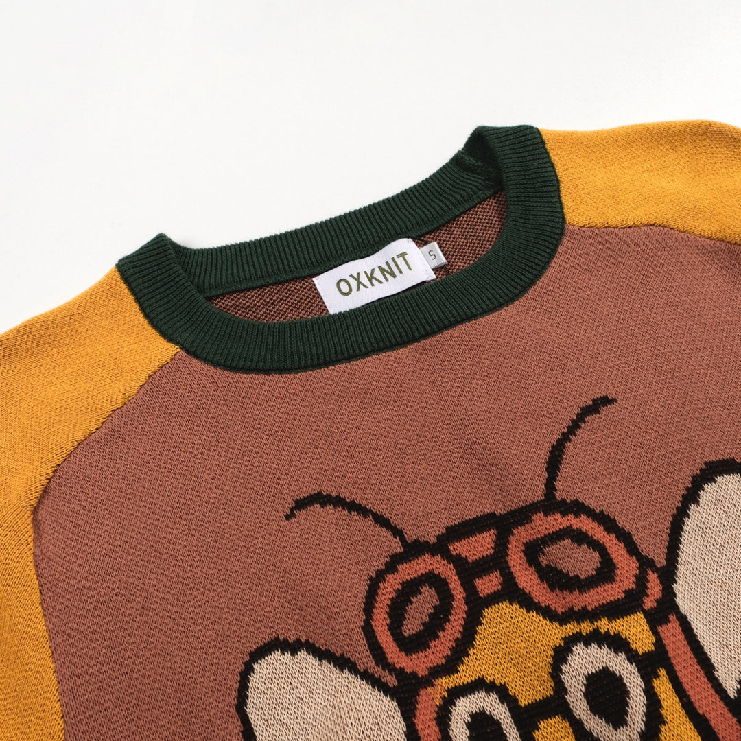 Camiseta de Knit Jacquard Sun Women's Green - Tamaño de la versión corta