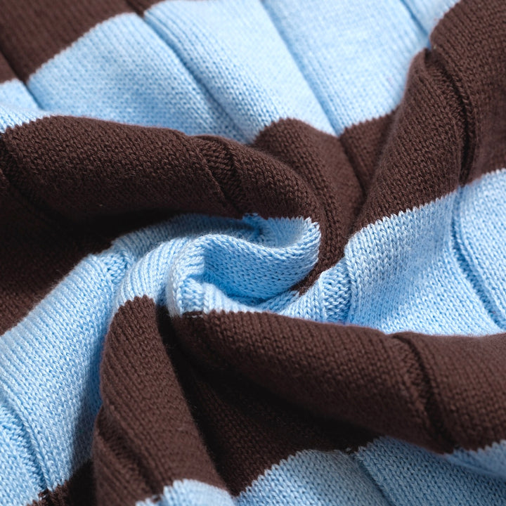 Potole maschile caffettiera jacquard casual knit polo