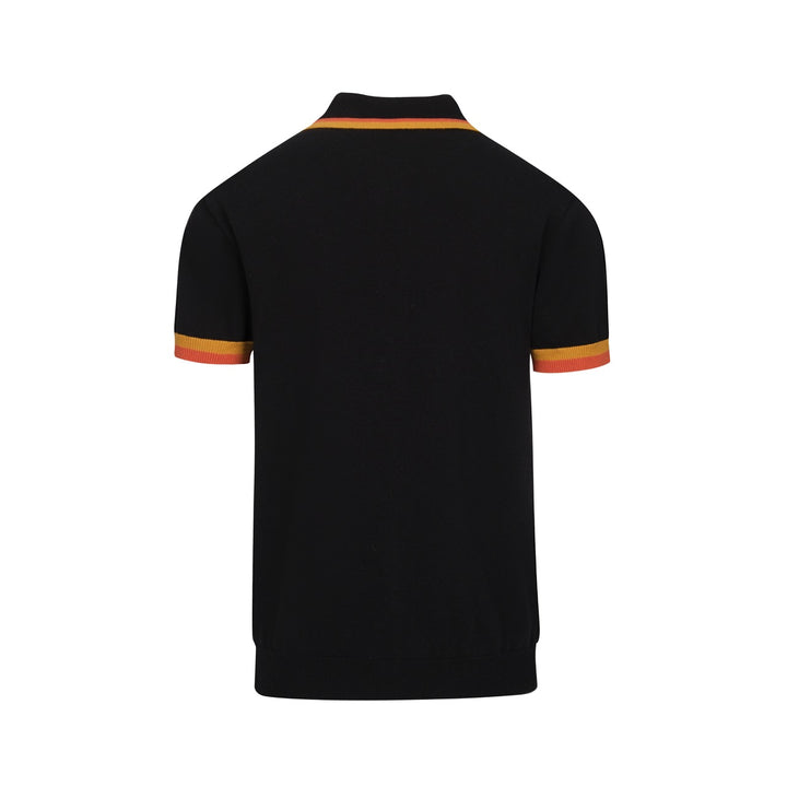 Zwart vintage Tiger Fashion gebreid herenvest