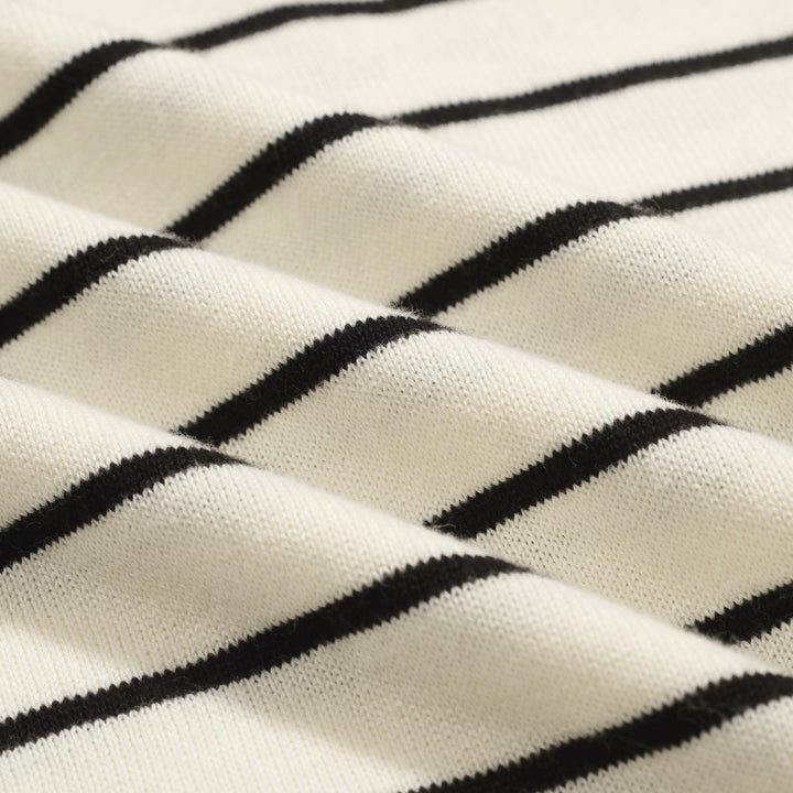 Women's yellow striped vintage polo shirt