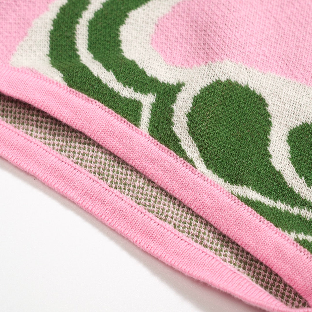 T-shirt en tricot à épaule verte pour femmes - taille courte de la version