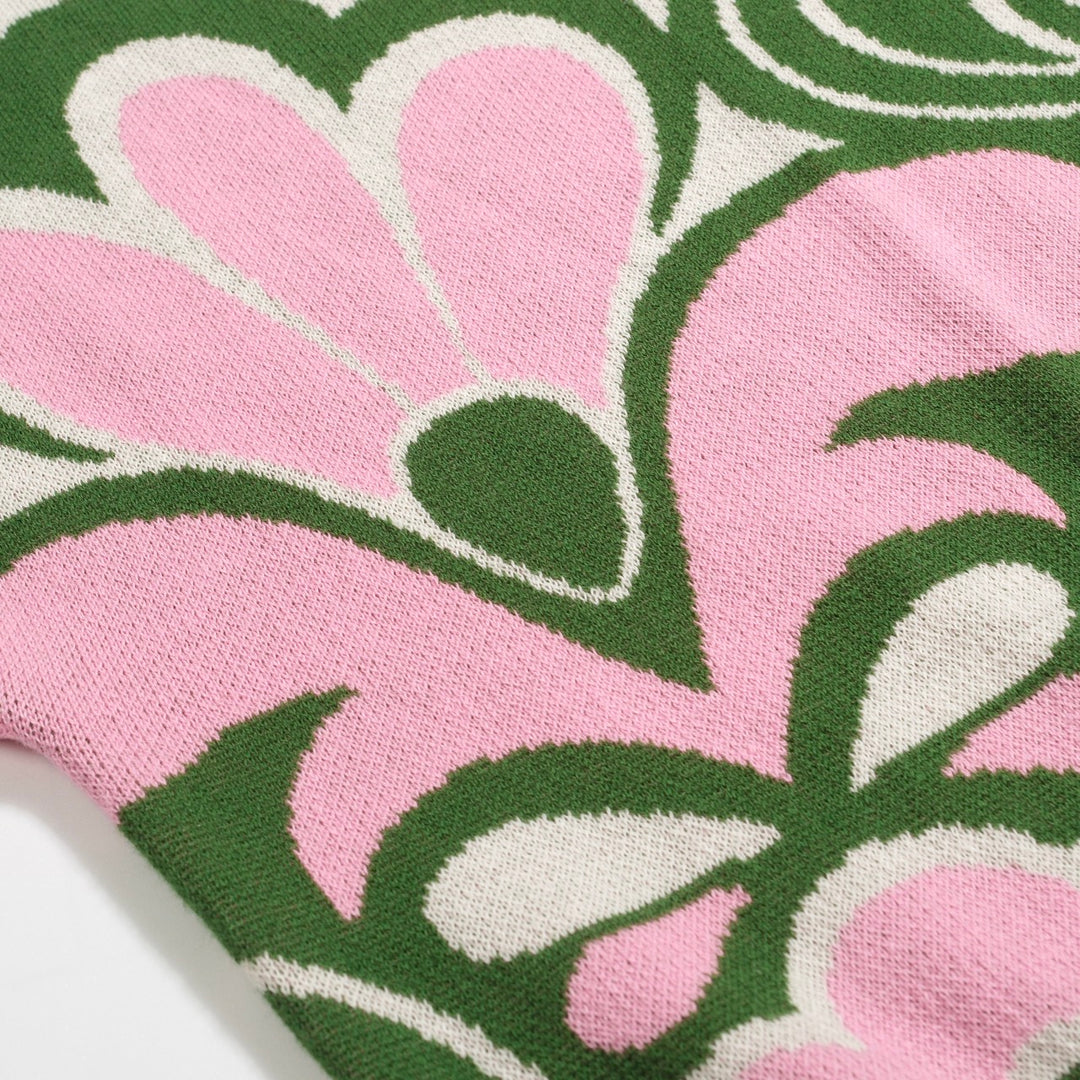 T-shirt en tricot à épaule verte pour femmes - taille courte de la version