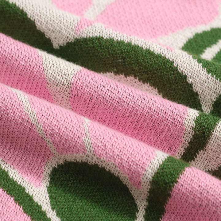 T-shirt en tricot à épaule verte pour femmes - taille courte de la version