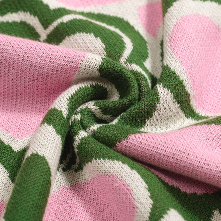T-shirt en tricot à épaule verte pour femmes - taille courte de la version