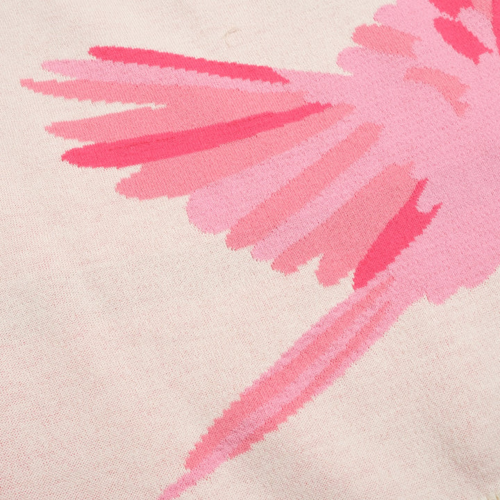 Γυναικείο μπλουζάκι πλεκτή ωμοπλάτη σε λευκό βερίκοκο - κοντή έκδοση