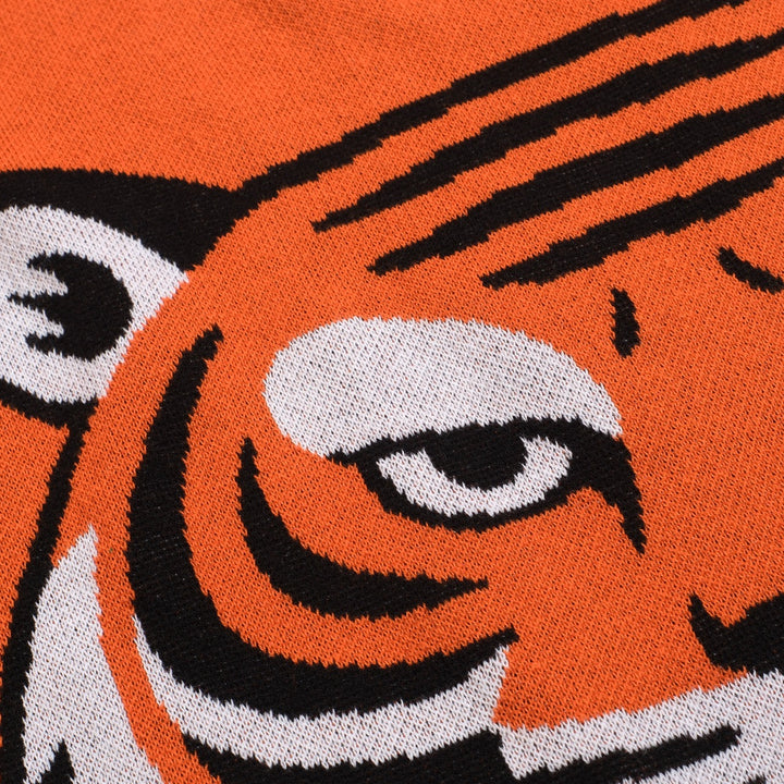 Frauen orangefarbene schultergestrickte T -Shirt - Kurzversion Größe
