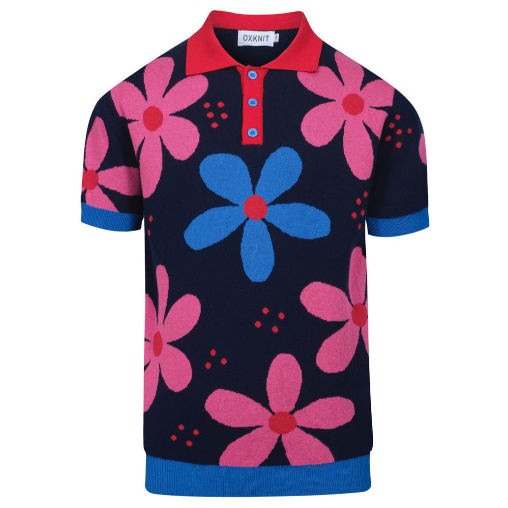 トップス vintage escada summer kint polo sullen Men's Short Sleeve Knit Sports Shirt - Modern Polo Vintage