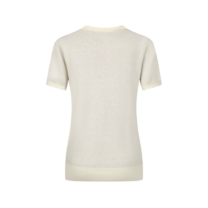 Fleur d'abricot blanc pour femmes cardigan tricoté jacquard
