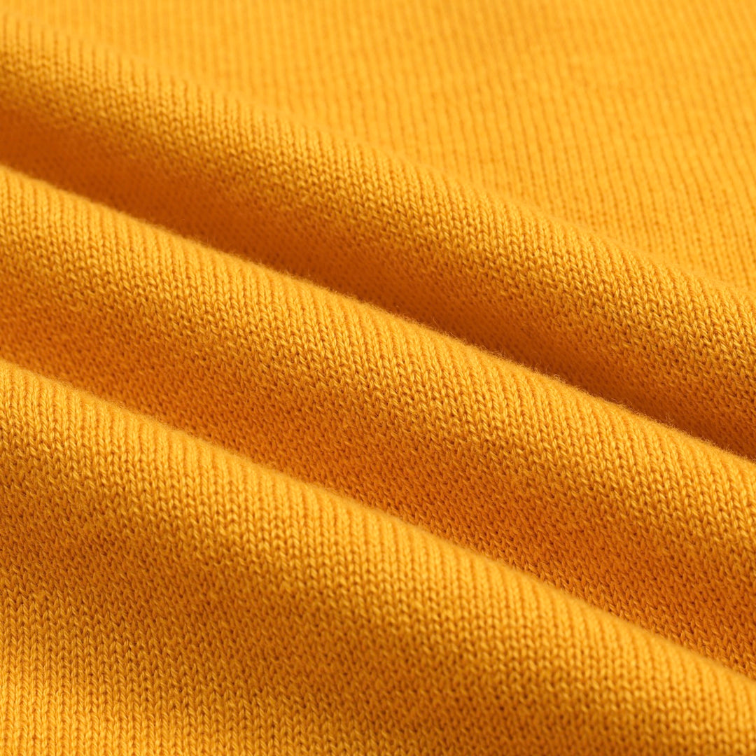 Γυναικεία αλεπού Jacquard Knit Diagonal Shource Knit T -shirt - Σύντομη έκδοση μεγέθους