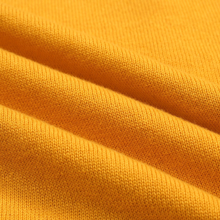 Γυναικεία αλεπού Jacquard Knit Diagonal Shource Knit T -shirt - Σύντομη έκδοση μεγέθους