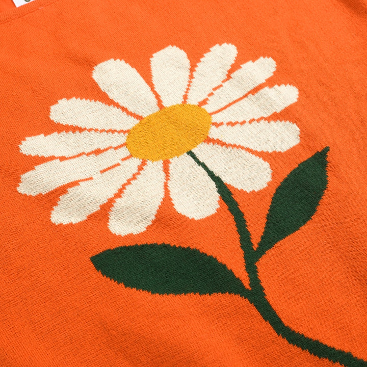 T-shirt feminina Jacquard Knit Sweep-ombro-tamanho curto da versão