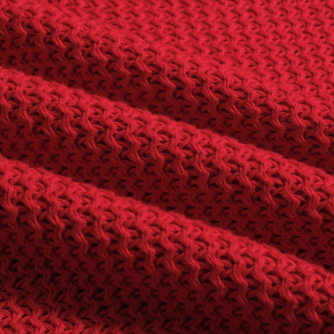 Red Red Redro Casual V-hals van heren gebreide poloshirt