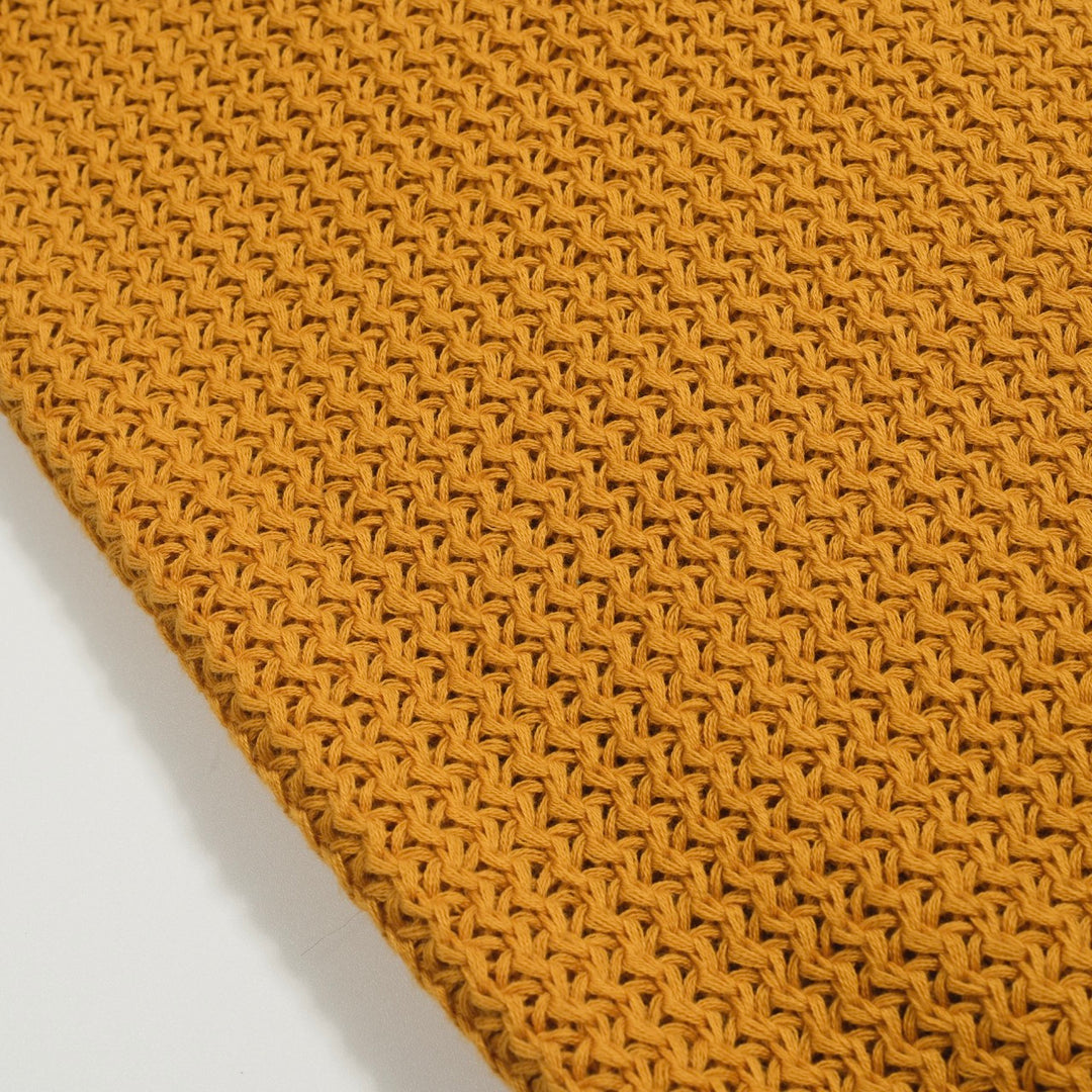 Polo a maglia a V-Neck Khaki casual da uomo
