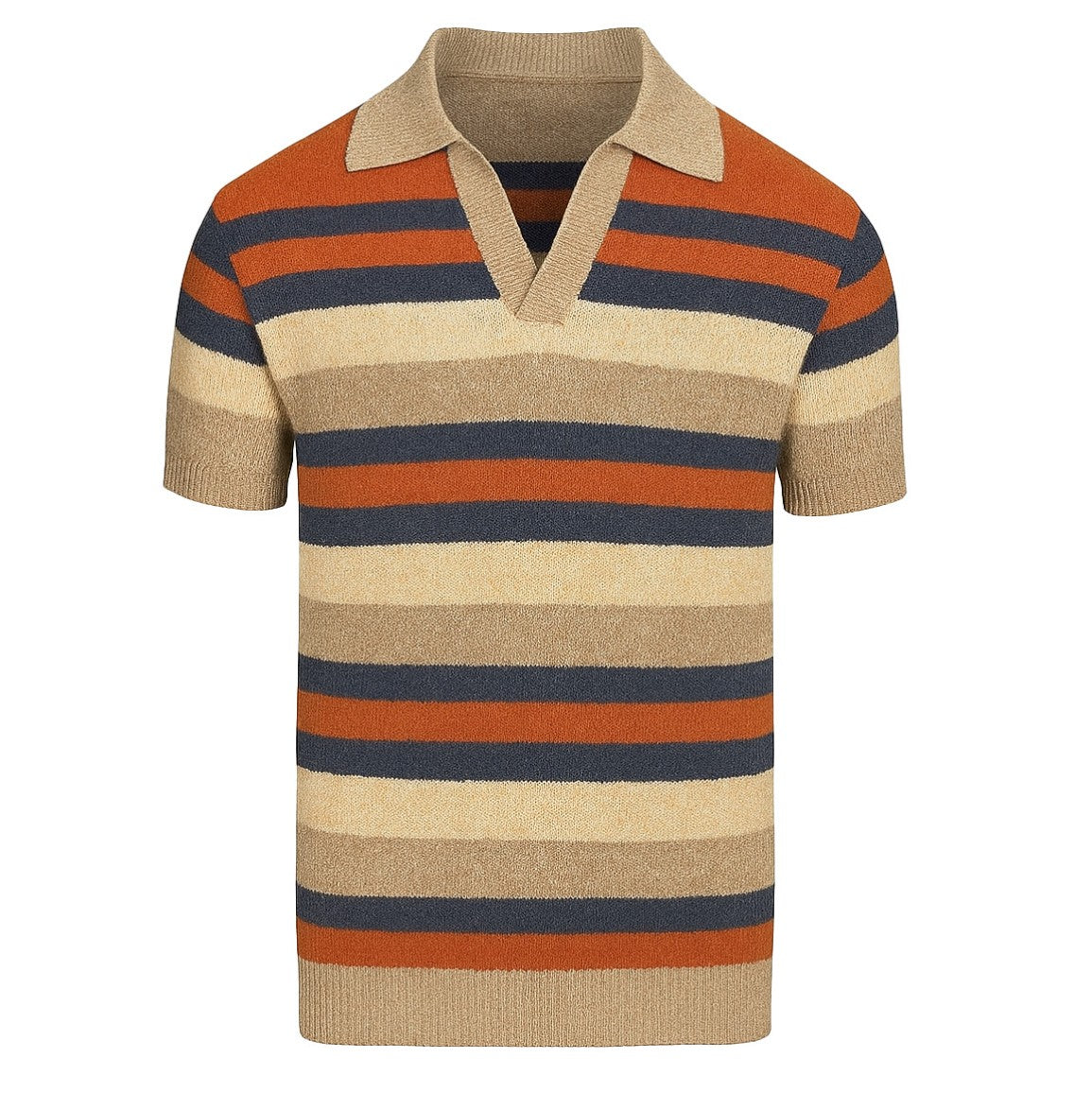 ANSNAM 柿乃葉 Ex Tape Yarn Knit Polo Shirt Exclusive - 商品帖 | 柿乃葉 / KAKINOHAHANARE