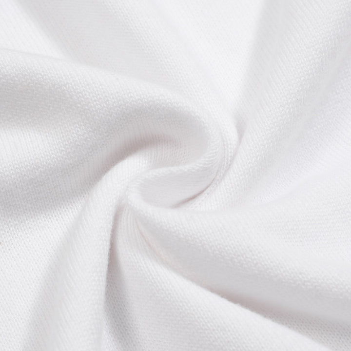 Hvit vintage stripete jacquard-strikk for kvinner