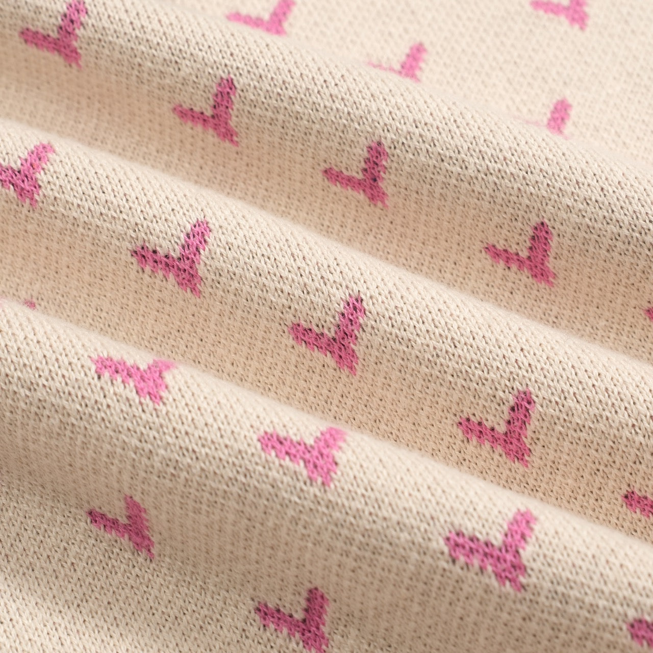 Women's apricot-colored animal vintage jacquard knitwear – OXKnit