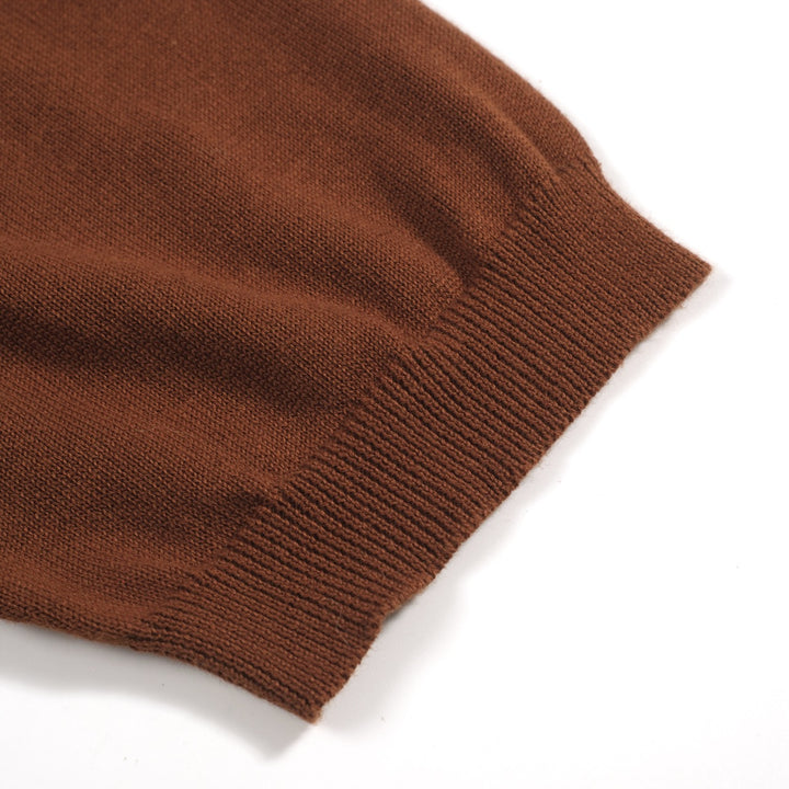 Men's vintage period fake two knitted cardigan