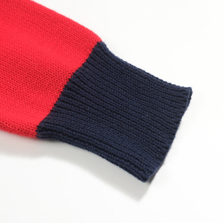 Flerfärgad randig pikétröja i retrostil för män