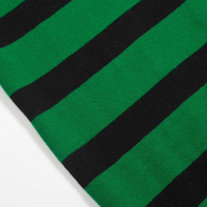 Women's vintage green jacquard collage knitwear