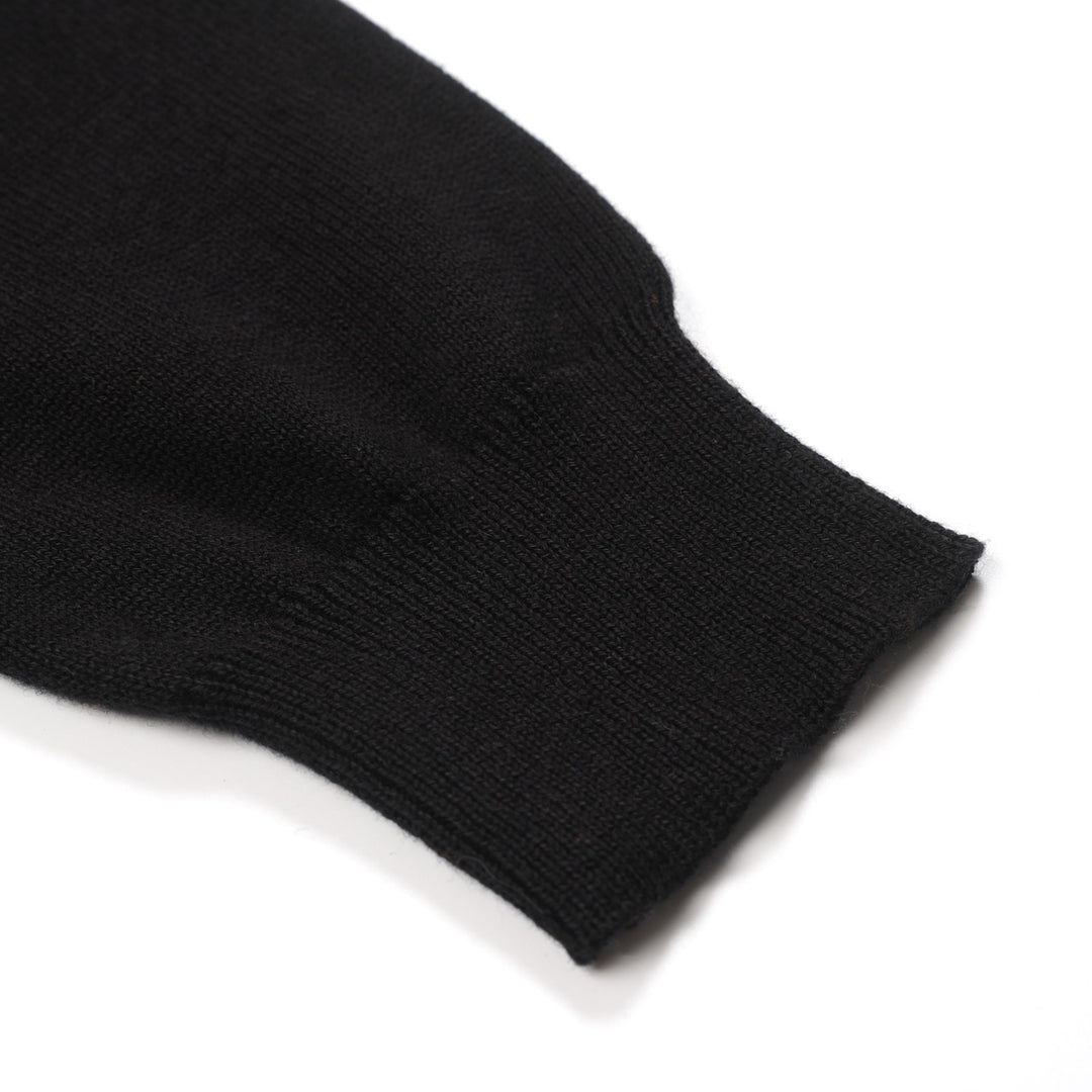 Flerfärgad randig V-ringad stickad dam