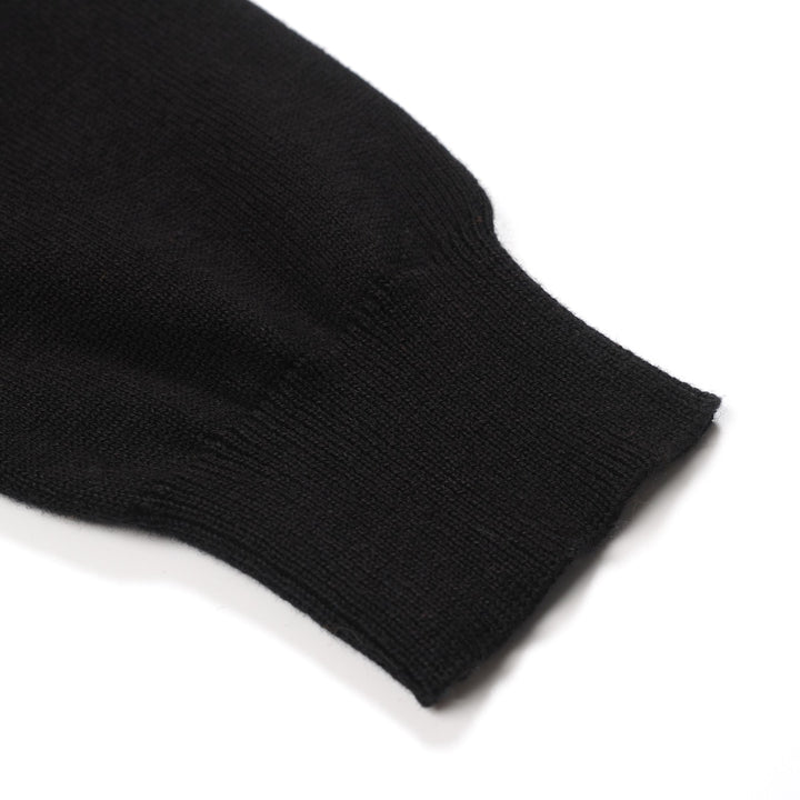 Flerfärgad randig V-ringad stickad dam