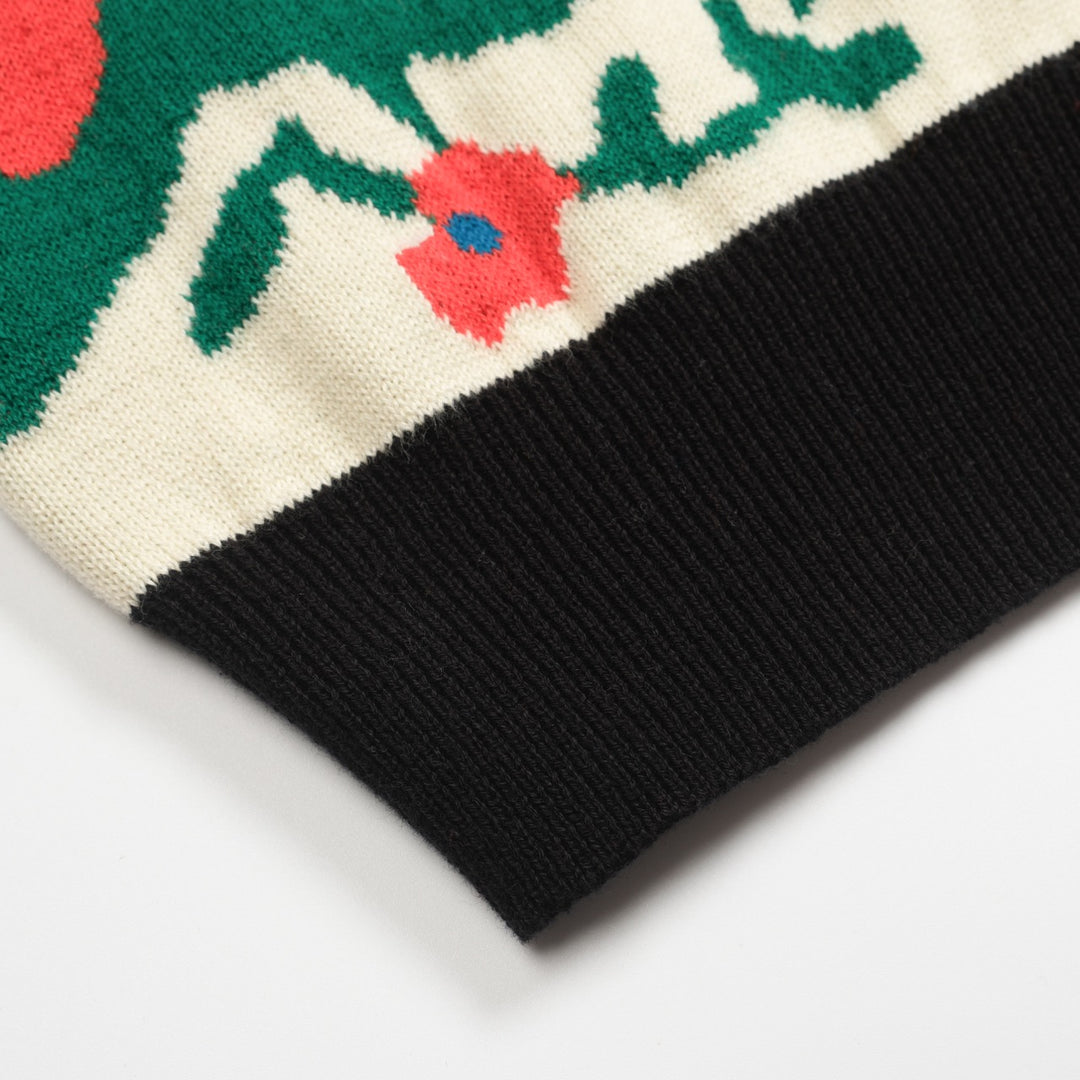 Cardigan da donna in maglia cinque maniche art bianco albicocca