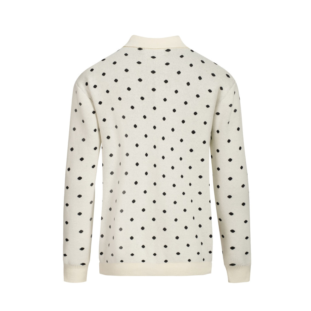 Vitrandig fågelkonstjacka för herr i jacquard