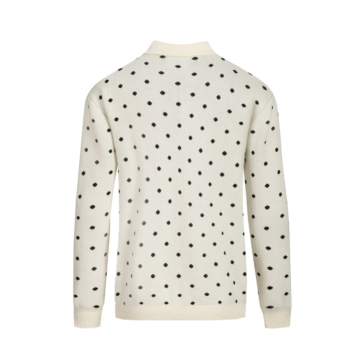 Vitrandig fågelkonstjacka för herr i jacquard