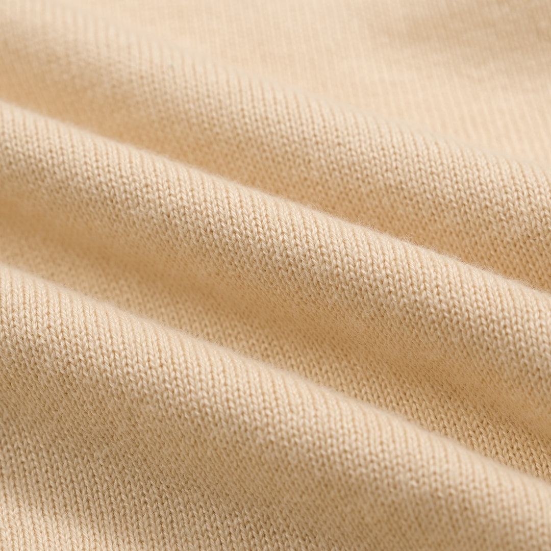 Cárdigan de hombre en jacquard con diseño de pato albaricoque