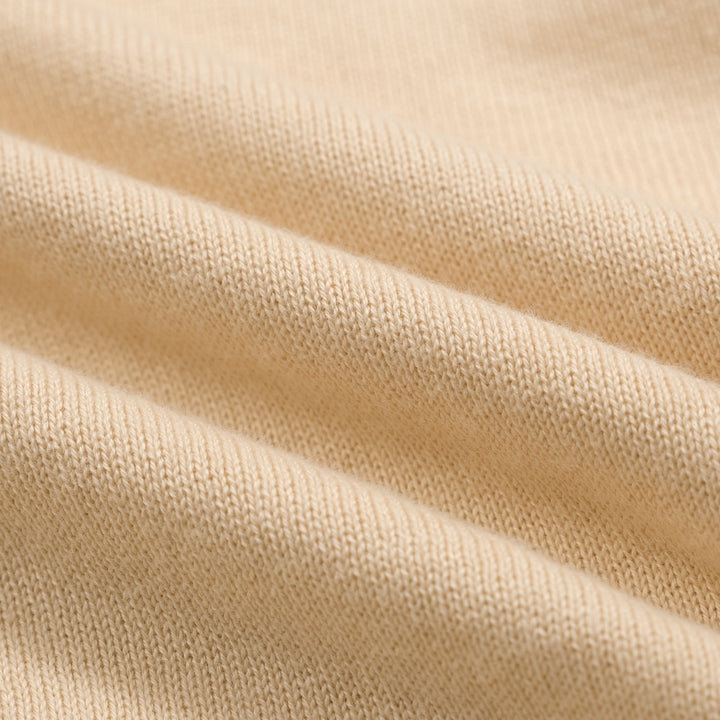 Cárdigan de hombre en jacquard con diseño de pato albaricoque