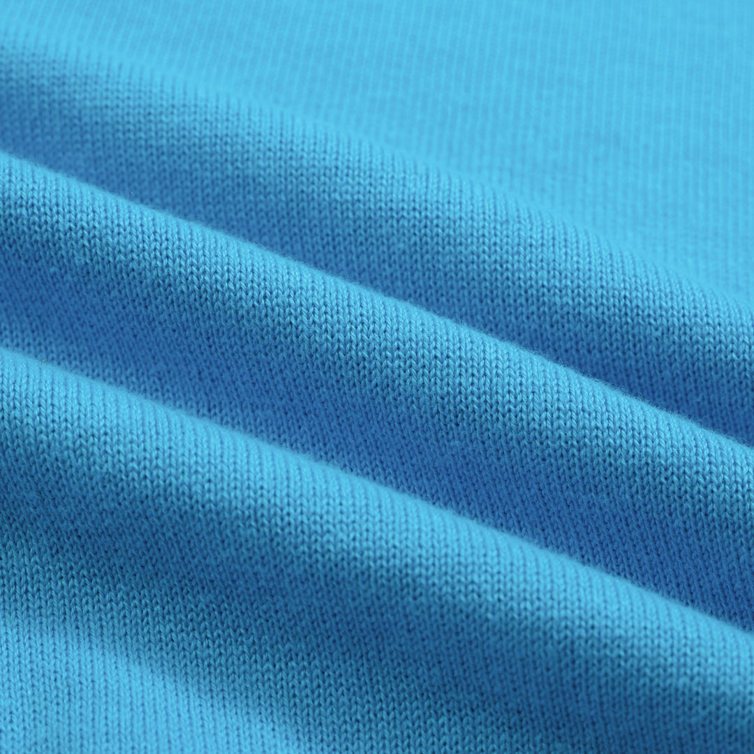 Men's blue Swallow vintage jacquard knit T-shirt