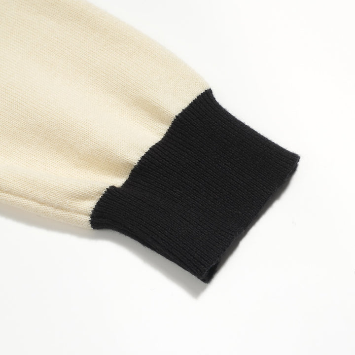 Women's vintage white peacock jacquard knitwear