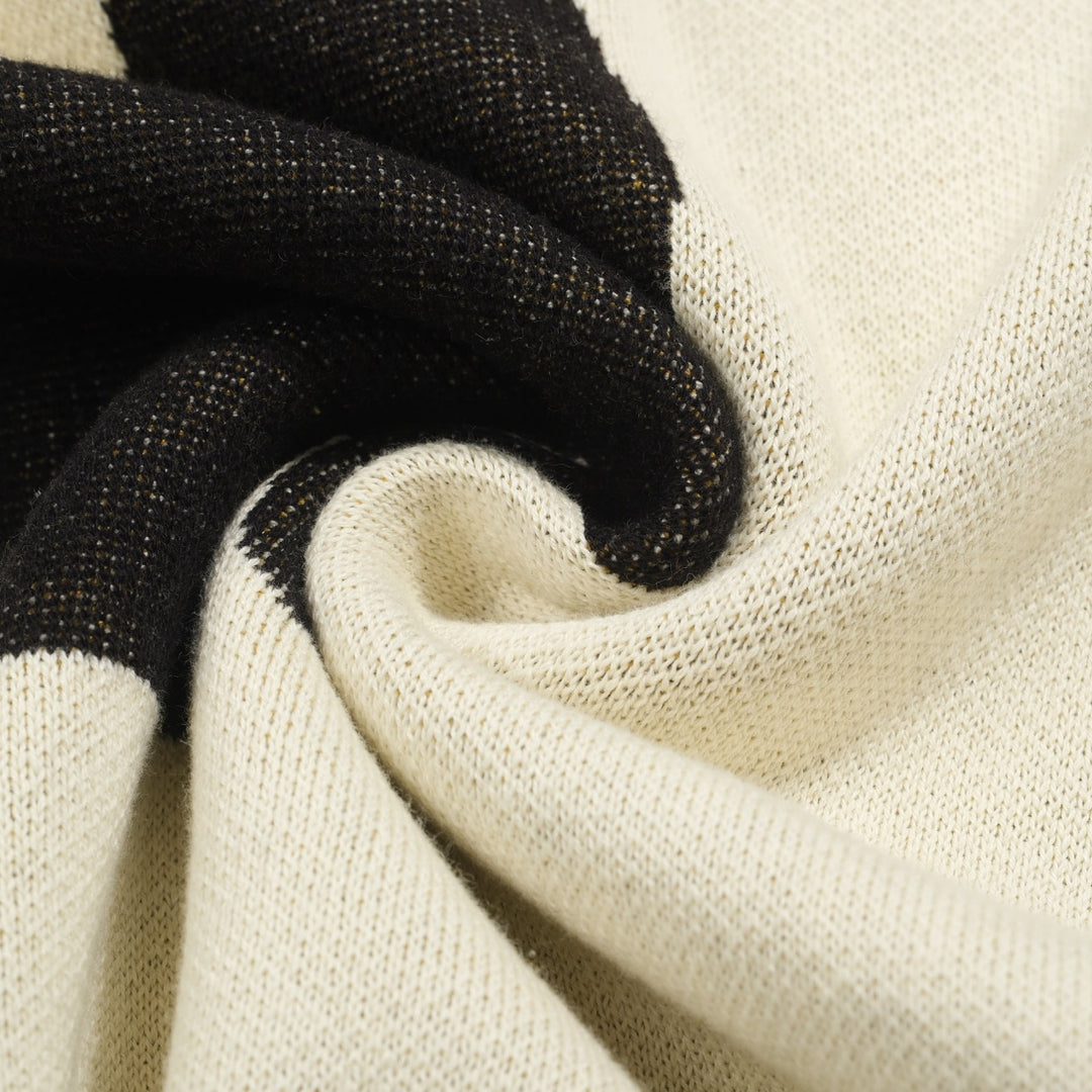 Women's apricot night cat vintage knitwear