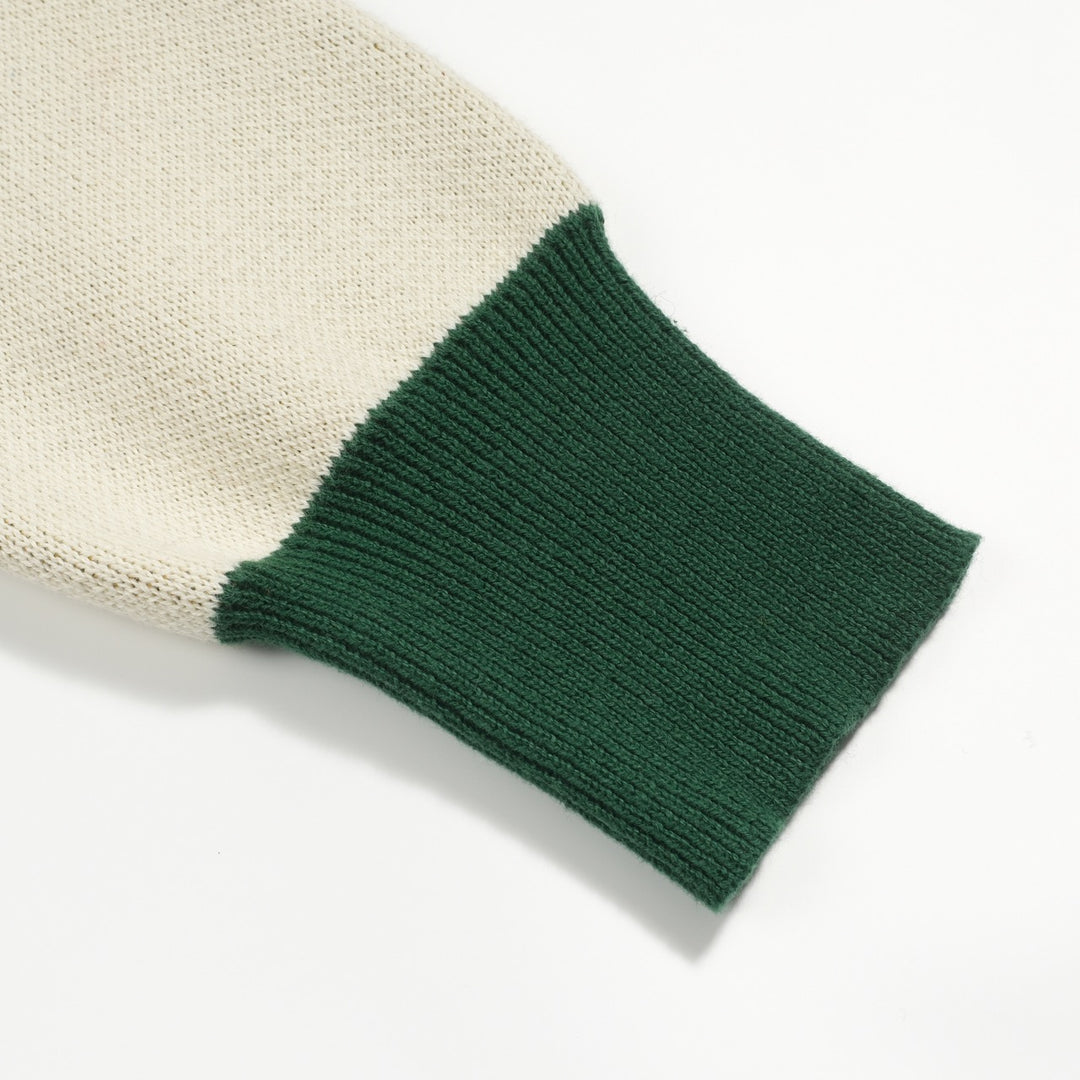 Women's apricot night cat vintage knitwear