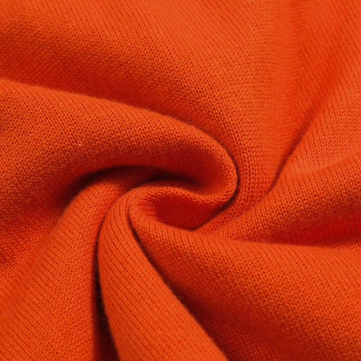 Men's apricot vintage square jacquard knit polo shirt