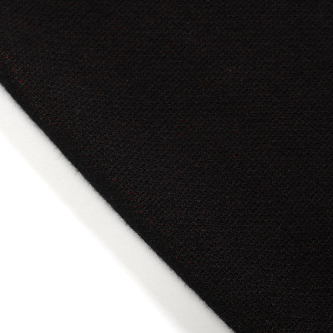 Saia feminina de malha jacquard preta retrô rosa arte